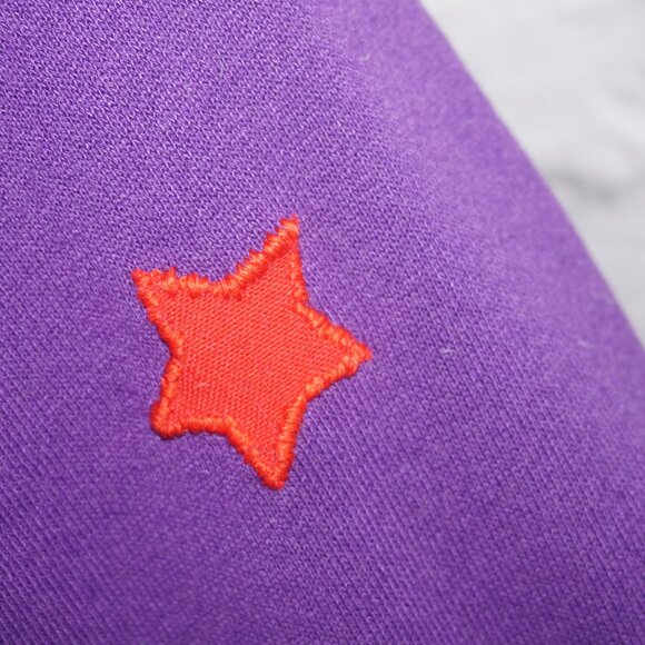 Vintage 80s Rainbow Brite Reworked Star Patch Raglan Sweatshirt - Picture 8 of 11
